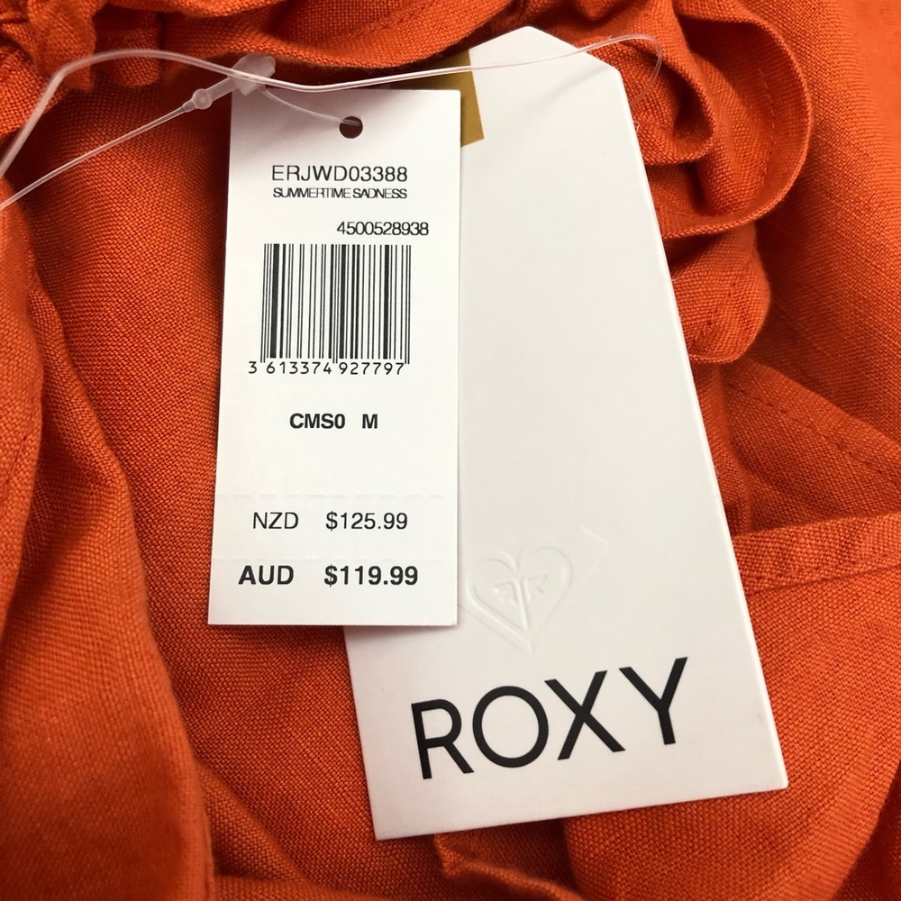 NWT Roxy Summertime Sadness Linen Wideleg Jumpsuit - Picture 9 of 9